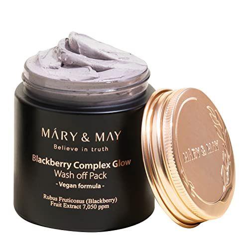MARY & MAY Rozjasňujúca pleťová maska Blackberry Complex Glow (Wash Off Pack) 125 g