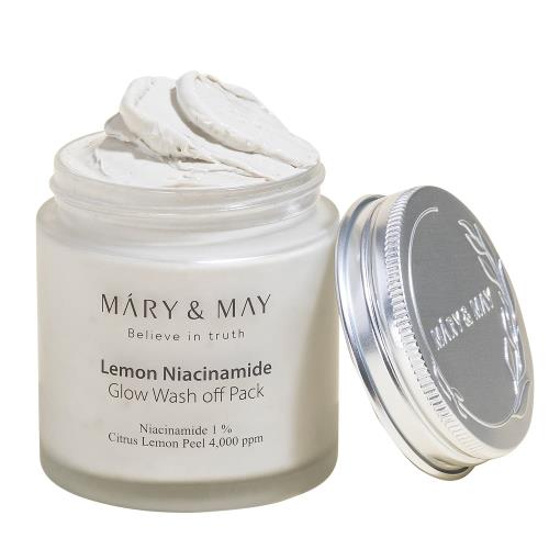 MARY & MAY Rozjasňujúca pleťová maska Lemon Niacinamide Glow Wash off Pack 125 g