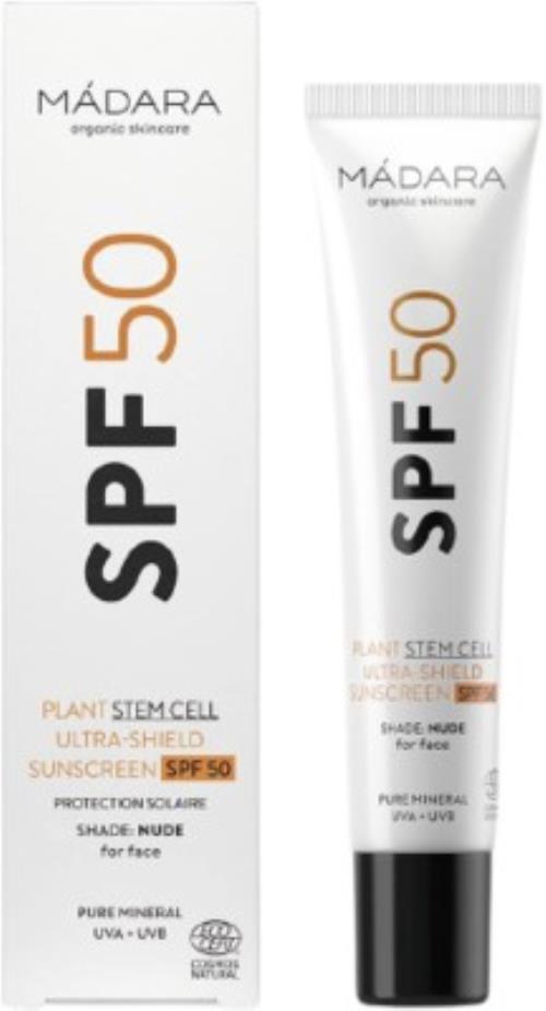 MÁDARA Krém na opaľovanie na tvár Plant Stem Cell Ultra - Shield Sunscreen SPF 50 40 ml