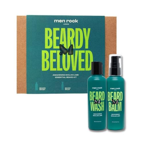 Men Rock London Darčeková sada starostlivosti o fúzy Sicilian Lime (Beard Duo Kit)