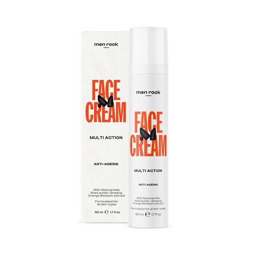Men Rock London Krém pre mužov proti známkam starnutia pleti Multi Action (Face Cream Anti-Ageing) 50 ml