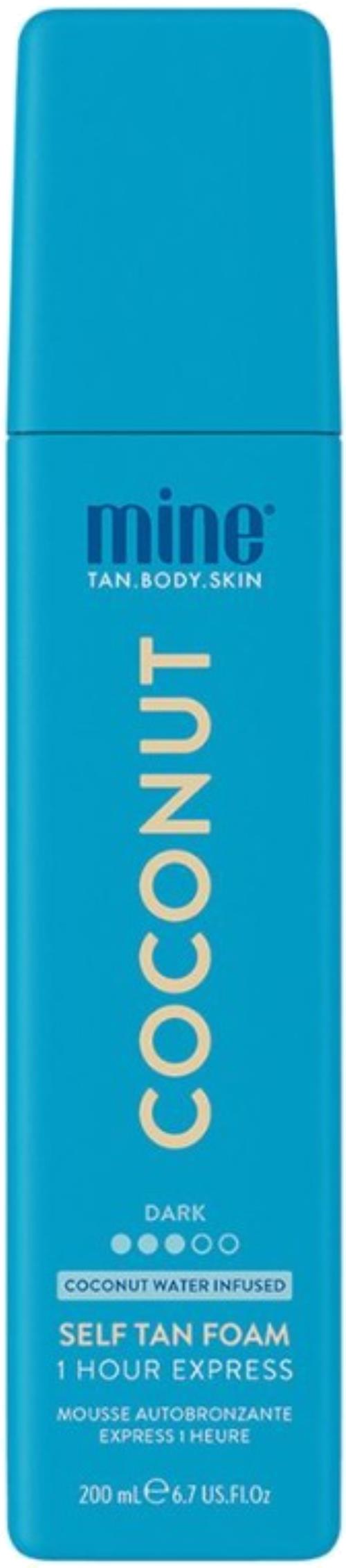 Minetan Samoopaľovacia pena pre ultra tmavé opálenie Coconut (Water Self Tan Foam) 200 ml