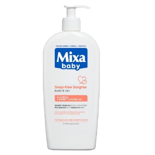 Mixa Extra vyživujúci umývací gél na telo a vlásky Baby (Wash Gel) 400 ml