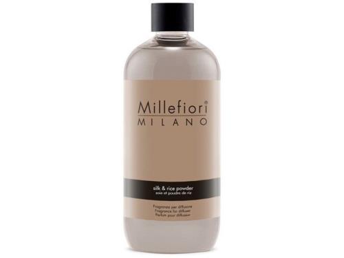 Millefiori Milano Náhradná náplň do arómy difuzéra Natural Silk & Rice powder 500 ml