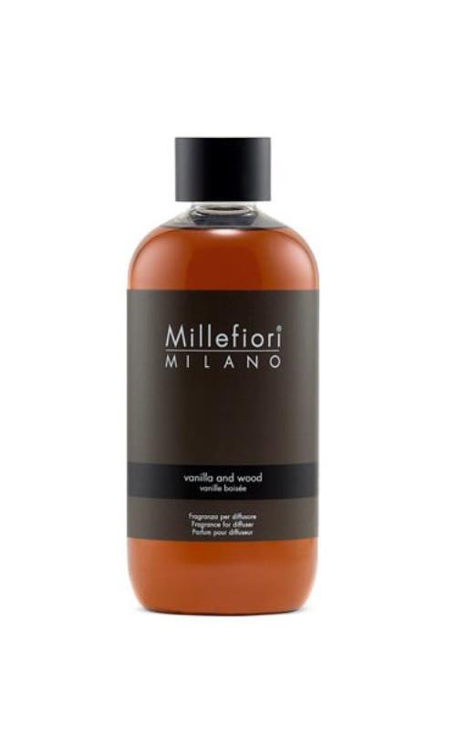 Millefiori Milano Náhradná náplň do arómy difuzéra Natural Vanilla & Wood 250 ml