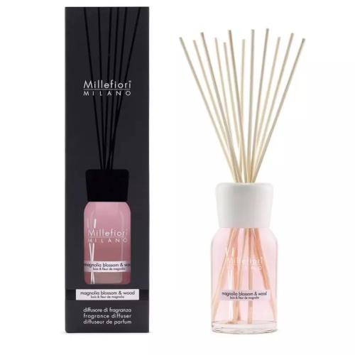Millefiori Milano Sklenený difuzér Natural Magnolia Blossom & Wood 100 ml