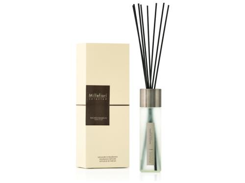 Millefiori Milano Sklenený difuzér Selected Smoked Bamboo 350 ml