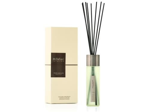 Millefiori Milano Sklenený difuzér Selected Velvet Lavender 100 ml