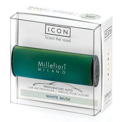 Millefiori Milano Vôňa do auta Icon Classic White Musk 47 g