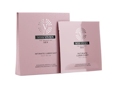 Miss Vivien Jednorazový lubrikačný gél Melon (Intimate Lubricant) 3 x 6 ml