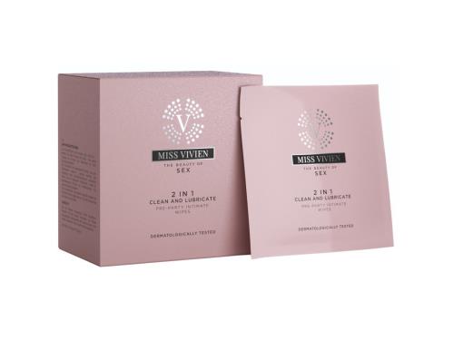 Miss Vivien Intímne vlhčené obrúsky 2v1 Pre-party (Intimate wipes) 10 x 6 ml