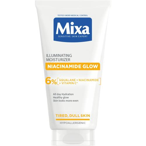 Mixa Rozjasňujúci krém poskytujúci až 48H hydratácia Niacinamide Glow (Illuminating Moisturizer) 50 ml