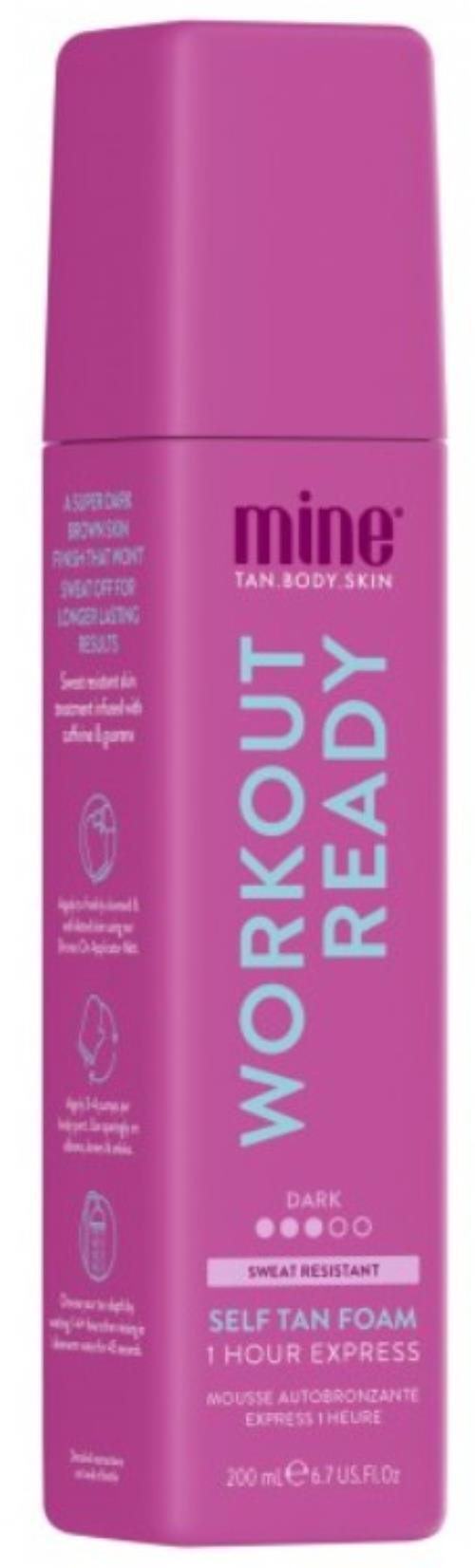 Minetan Samoopaľovacia pena pre aktívny životný štýl Workout Ready (Self Tan Foam) 200 ml