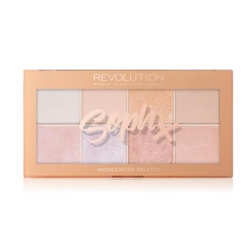 Revolution Paletka rozjasňovačov Soph X (Highlighter Palette) 16 g