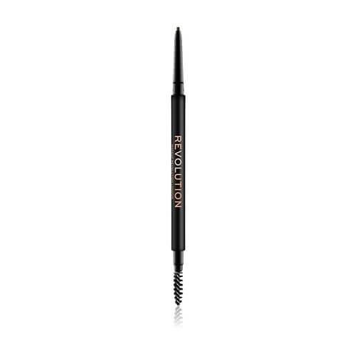 Revolution Precízne ceruzka na obočie s kefkou (Precise Brow Pencil Medium Brown)
