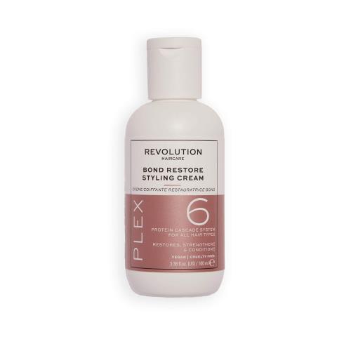 Revolution Haircare Bezoplachová regeneračná starostlivosť pre suché a poškodené vlasy Plex 6 (Bond Restore Styling Cream) 100 ml