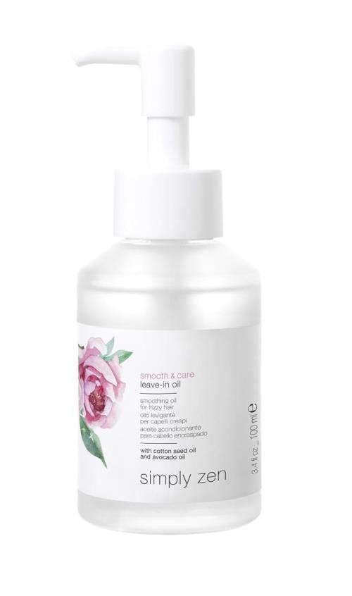 Simply Zen Uhladzujúci bezoplachový olej pre nepoddajné a krepaté vlasy Smooth & Care (Leave-In Oil) 100 ml