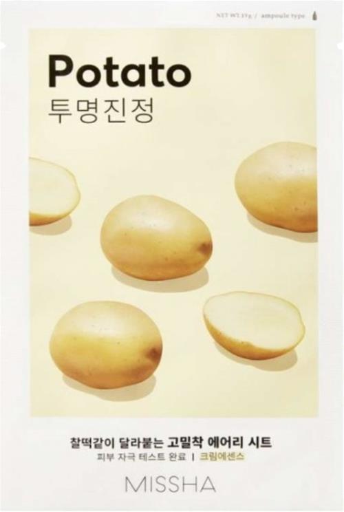 Missha Rozjasňujúca pleťová maska Potato (Airy Fit Sheet Mask) 19 g