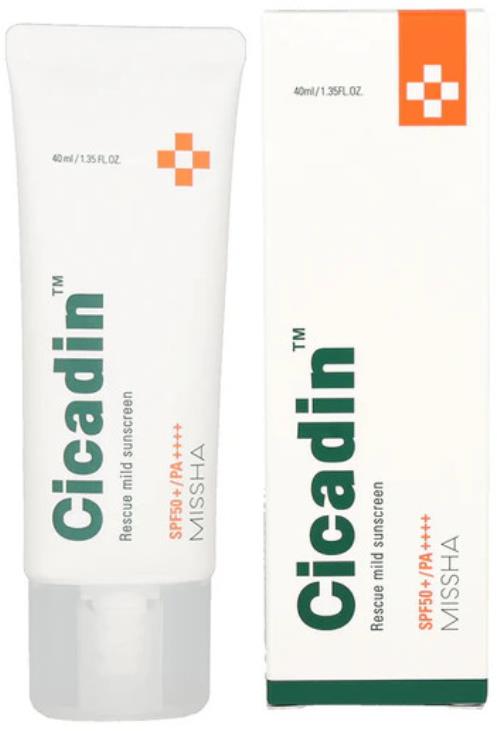 Missha Opaľovací krém SPF50+ Cicadin (Rescue Mild Sunscreen) 40 ml