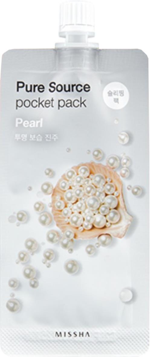 Missha Rozjasňujúca pleťová maska Pearl Pure Source (Pocket Pack) 10 ml