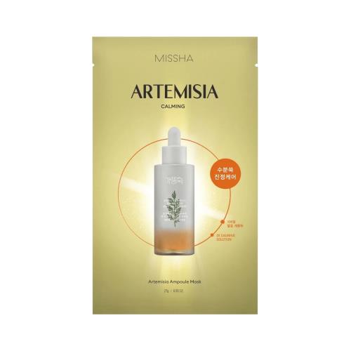 Missha Upokojujúca plátienková pleťová maska s palinou Artemisia (Ampoule Mask) 27 g