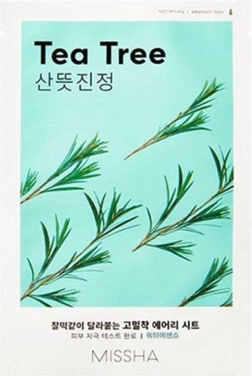 Missha Upokojujúca pleťová maska s Tea Tree (Airy Fit Sheet Mask) 19 g