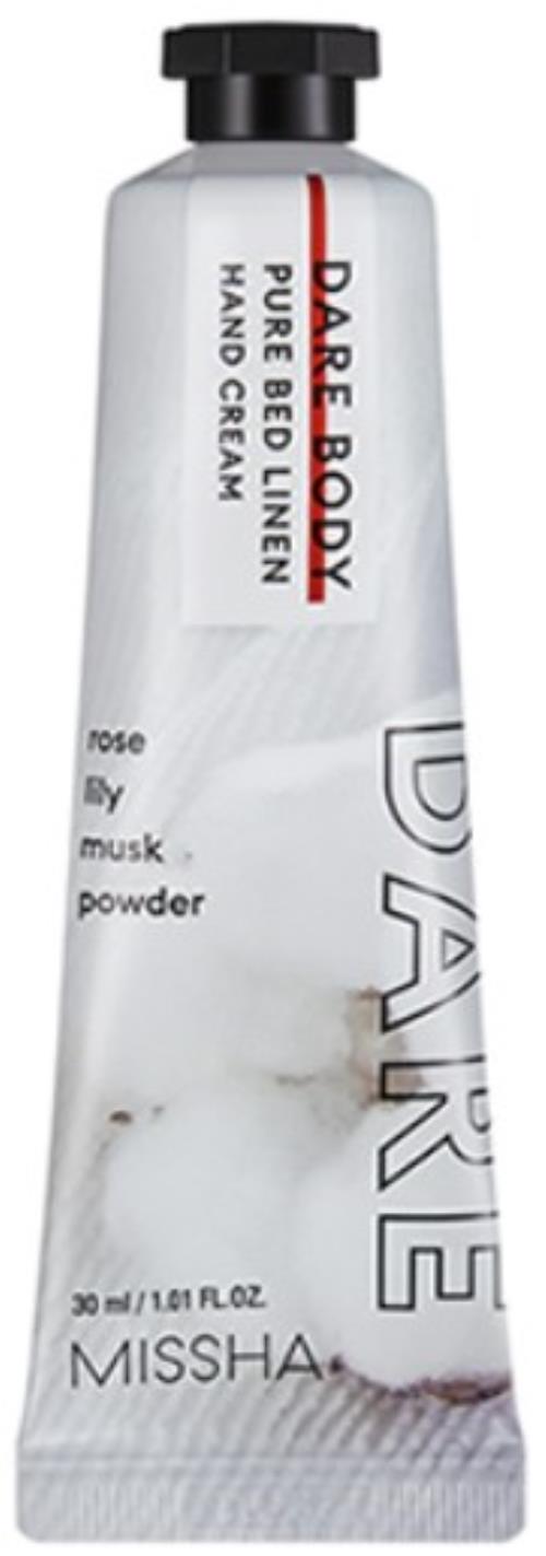 Missha Hydratačný krém na ruky Dare Body Pure Bed Linen (Hand Cream) 30 ml
