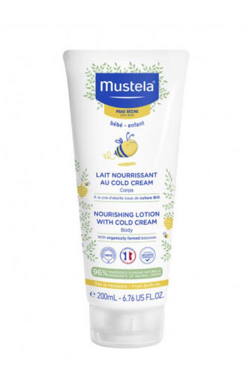 Mustela Detské vyživujúce telové mlieko pre suchú pokožku (Nourishing Lotion with Cold Cream) 200 ml