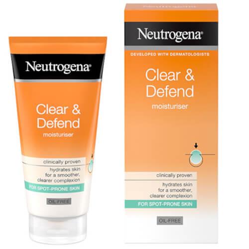 Neutrogena Hydratačný krém bez obsahu oleja s kyselinou salicylovou Clear & Defend (Oil-Free Moisturiser) 50 ml