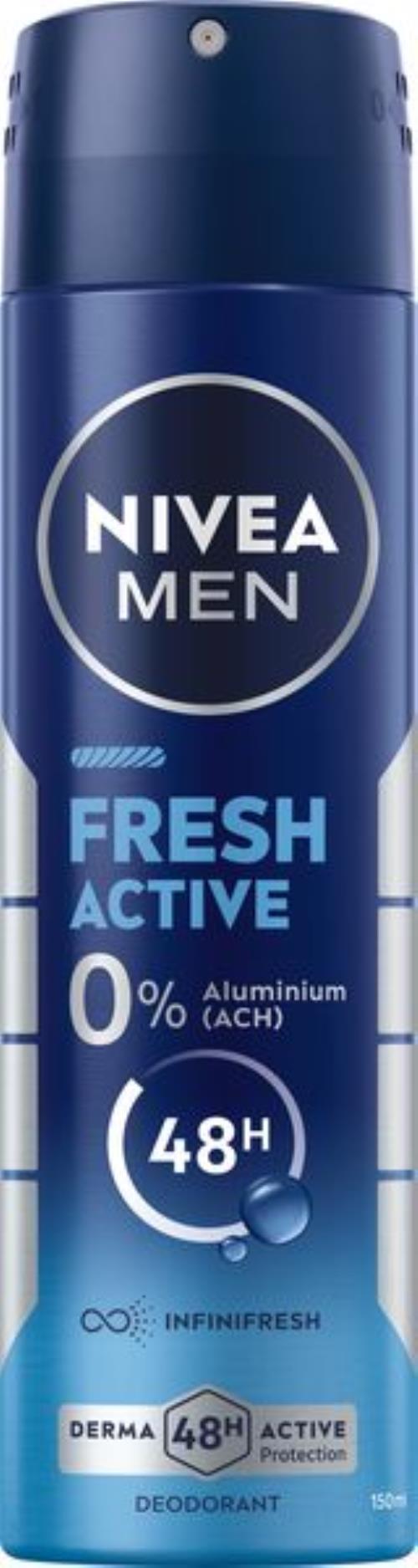 Nivea Dezodorant v spreji pre mužov Fresh Active 150 ml