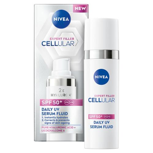 Nivea Denné UV sérum SPF 50+ Cellular Expert Filler Fluid 50 ml