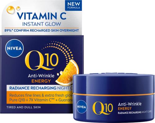 Nivea Energizujúci nočný krém proti vráskam Q10 Energy (Cream) 50 ml