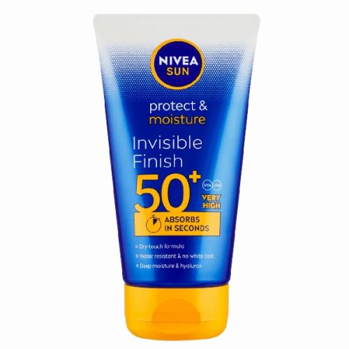 Nivea Mlieko na opaľovanie Invisible Finish SPF 50+ Sun (Protect & Moisture Sun Milk) 150 ml