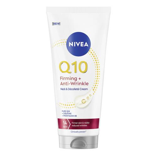 Nivea Spevňujúci krém na krk a dekolt Q10 (Firming and Anti-Wrinkle Neck & Décolleté Cream) 200 ml