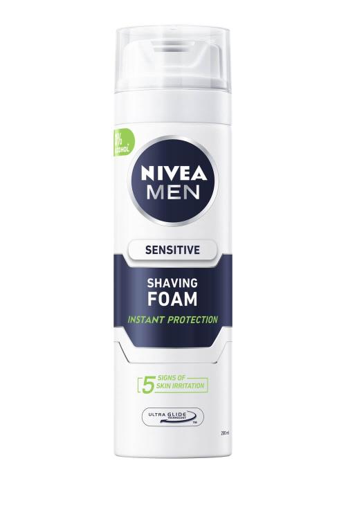 Nivea Pena na holenie Sensitive 200 ml
