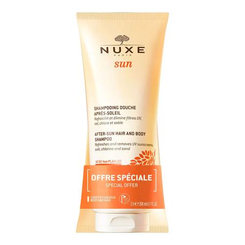 Nuxe Sada šampónov po opaľovaní na telo a vlasy Sun (After-Sun Hair & Body Shampoo Duo) 2 x 200 ml