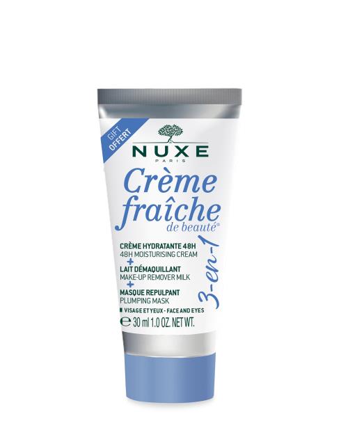 Nuxe Hydratačný krém, odličovacie mlieko a vyplňujúca maska 3v1 Creme Fraiche De Beauté 30 ml