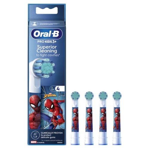 Oral B Náhradná hlavica EB 10-4 Kids Spiderman 4 ks