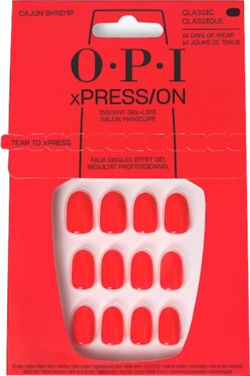OPI Gélové nechty xPRESS/ON (Press-On Nails – Cajun Shrimp)