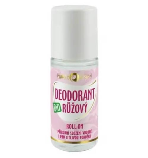 Purity Vision Bio Ružový deodorant roll-on 50 ml