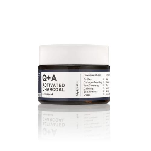 Q+A Pleťová maska s aktívnym uhlím (Face Mask) 50 g
