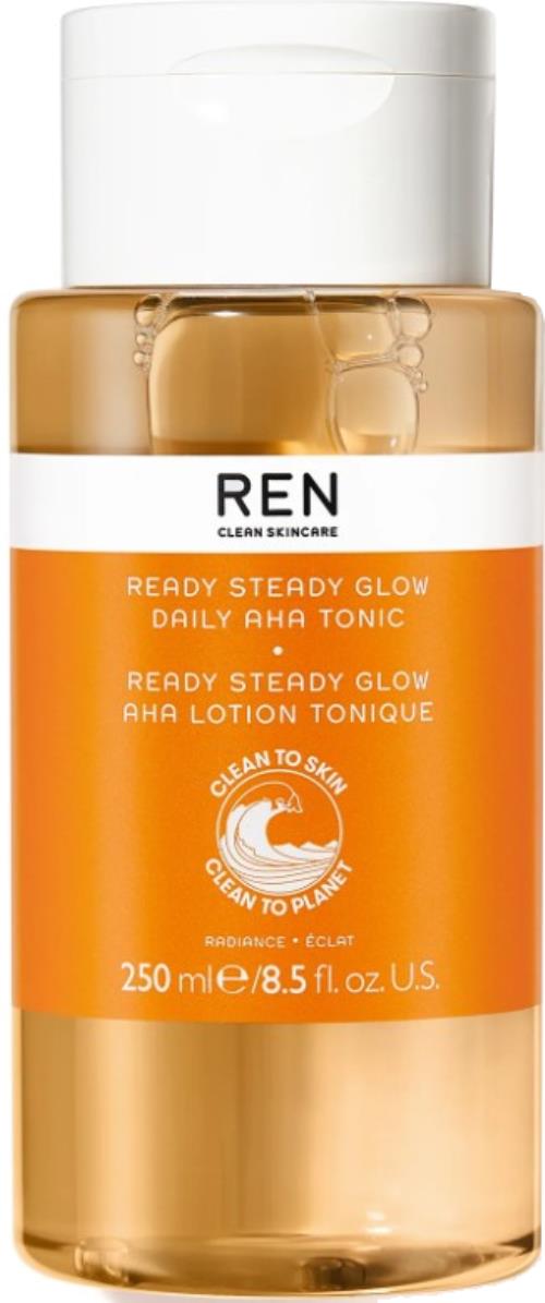 REN Cosmetics Exfoliačné pleťové tonikum Radiance (Ready Steady Glow Daily AHA Tonic) 250 ml
