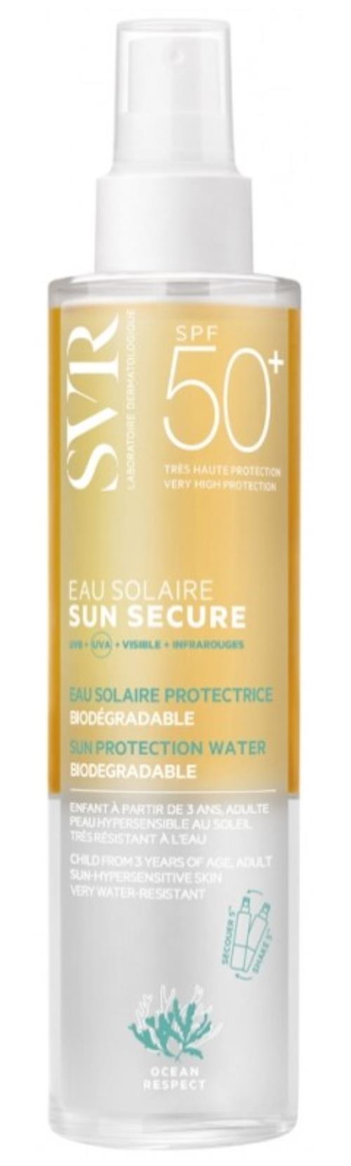 SVR Osviežujúci dvojfázový opaľovací sprej SPF 50+ Sun Secure (Sun Protection Water) 200 ml