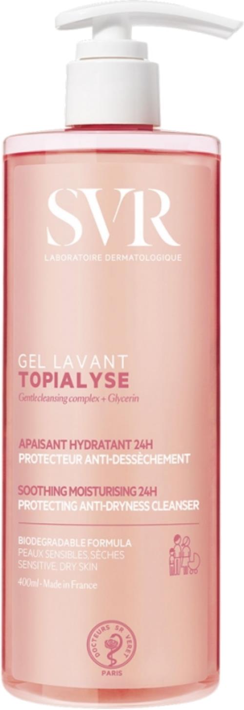SVR Čistiaci gél pre suchú a citlivú pokožku Topialyse (Cleansing Gel) 400 ml