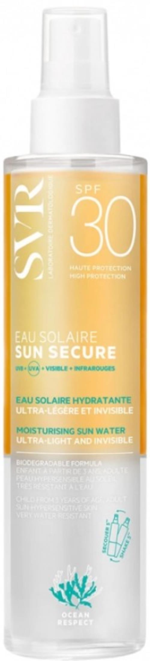 SVR Dvojfázová ochranná starostlivosť pre tvár aj telo SPF 30 Sun Secure (Moisturising Sun Water) 200 ml