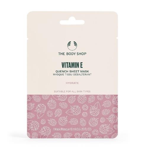 The Body Shop Hydratačná zlupovacia pleťová maska pre všetky typy pleti Vitamín E (Quench Sheet Mask) 18 ml