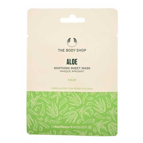 The Body Shop Upokojujúca zlupovacia pleťová maska Aloe (Soothing Sheet Mask) 18 ml