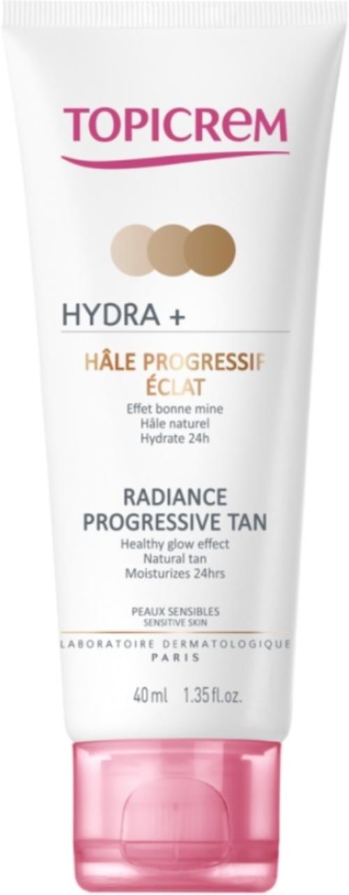 Topicrem Samoopaľovací krém s postupným efektom pre citlivú pleť HYDRA+ (Radiance Progressive Tan) 40 ml