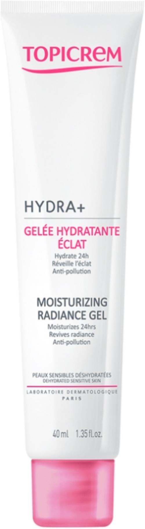 Topicrem Osviežujúci pleťový gél HYDRA+ (Moisturizing Radiance Gél) 40 ml