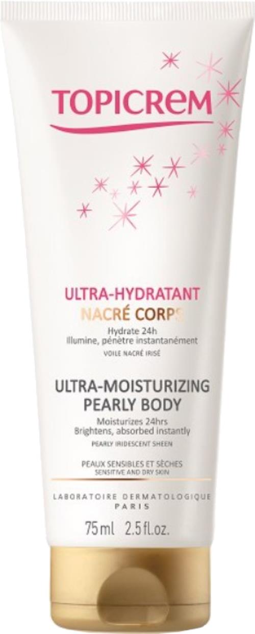 Topicrem Perleťový ultra hydratačný telový krém Ultra Hydratant (Ultra Moisturizing Pearly Body) 75 ml